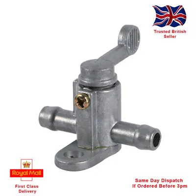 Motorcycle Fuel Tank Tap On/Off Petcock Switch 8mm 5/16'' Inline *FAST DISPATCH* • £5.05