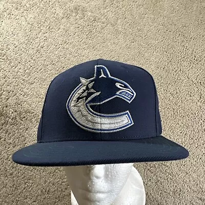 Vancouver Canucks Hat Cap Mens Blue Snapback Logo American Needle NHL Hockey • $17