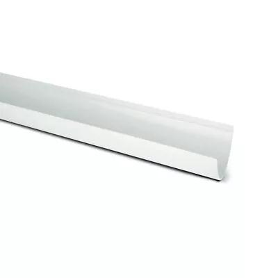 Half Round White Gutter Guttering*Brackets*Downpipes*Unions*Clips*Bends*Plastic • £1.99