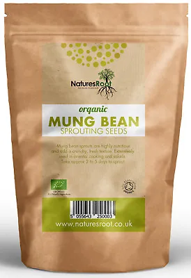 £13.99 • Buy Organic Mung Bean Sprouting Seeds - Superfood | Non GMO | Microgreen Sprouts