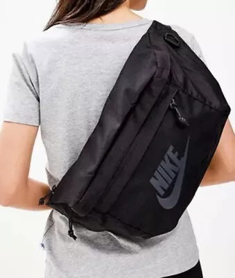 NIKE TECH HIP WAIST PACK FANNY TRAVEL BELT ZIP BUM BAG BA5751-010 10L 53x13x20CM • £34.99