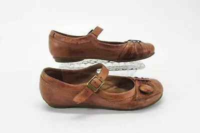 Miz Mooz Women Shoe Dulce Size 7M Brown Mary Jane Flat Leather Pre Owned Xq • $39.95