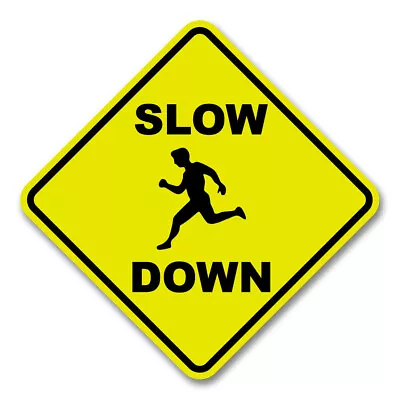$25.99 • Buy Slow Down Children At Play 16  Diamond Yellow Aluminum Road / Street Sign