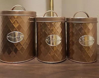 Copper Kitchen Canister Set • $30