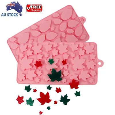 $8.59 • Buy Silicone Maple Leaf Cake Fondant Mold Chocolate Baking Cookie Biscuit Mould Tray