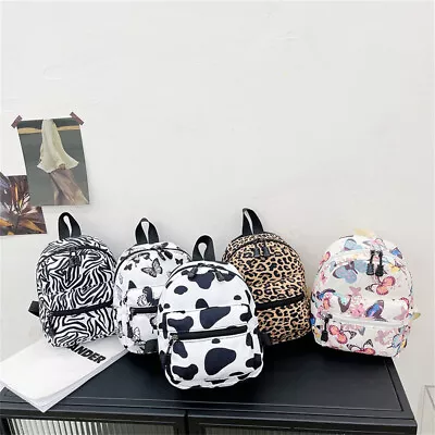 Women Ladies Small Mini School Backpack Travel Cute Canvas Shoulder Bag Rucksack • £5.87