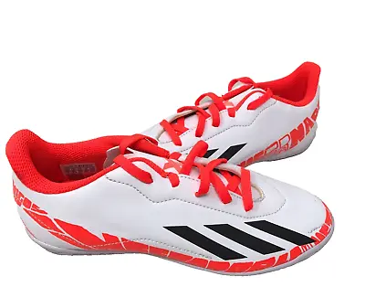 Adidas Youth Boy's X Speedportal Messi 4 Wht Indoor Shoes Size:5 #GW8400 117H • $34.99