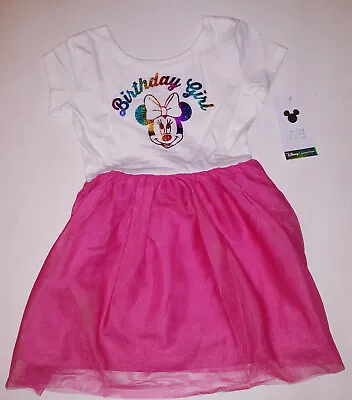 NEW Girls Disney Minnie Mouse BIRTHDAY Tutu Dress Outfit 2T 3T 4T 5T • $19.99