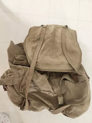 Vintage 1942 US Army WW2 Rucksack Backpack Hiking Pack 40s See Picture For Condi • $89