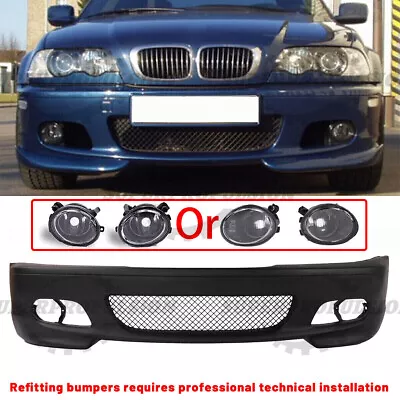 M-Tech II Style Front Bumper W/ Fog Light Fit 00-06 BMW E46 3-Series 2dr Coupe • $278.30