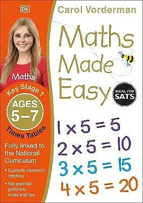 £4.90 • Buy Maths Made Easy Times Tables Ages 57 By Carol Vorderman  NEW Book