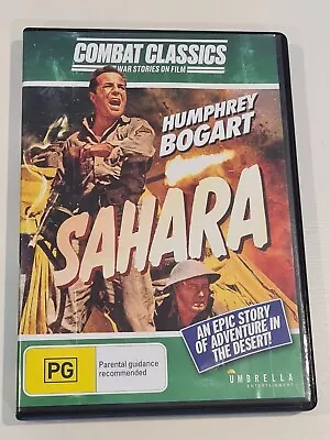 Sahara - DVD - Humphrey Bogart - Umbrella - Region 4 - FAST POST • $12.90