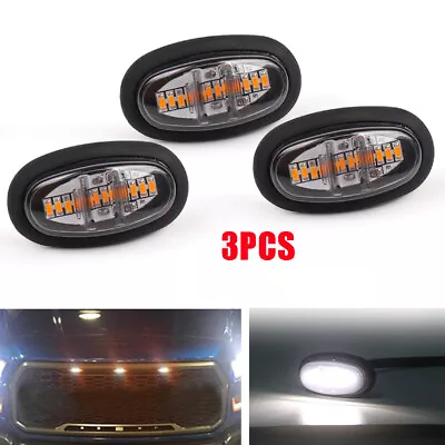 3pcs White LED Front Grille Lights Kit For Ford F-150 F150 Raptor 2017 2018 2019 • $20.32