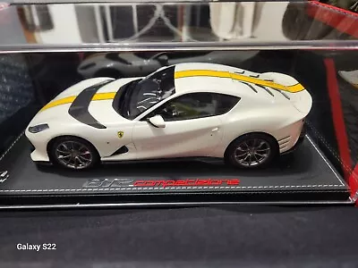 BBR 1/18 Ferrari 812 Comp White W/yellow Stripe P18207E1 #/48 • $449.50