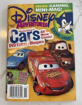 $18.99 • Buy Disney Adventures Magazine November 2006 Disney Pixar's Cars & Sonic Game