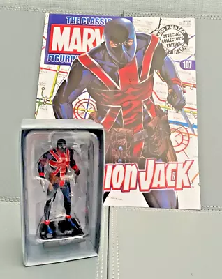 Eaglemoss Marvel Classic Collection Union Jack No 107 Display Figure And Mag • £7.99