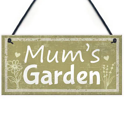 Mums Garden Novelty Plaque Summer House Sign Garden Shed Sign Gifts For Mum • £3.99