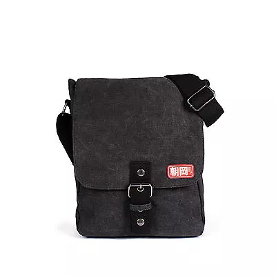 Japanese Canvas Bag Tablet IPad Flight Cross Body Messenger Shoulder Reporter  • £27.99