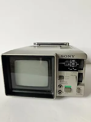 Vintage Sony TV-415 Portable B/W Transistor TV Receiver Untested • $59.99