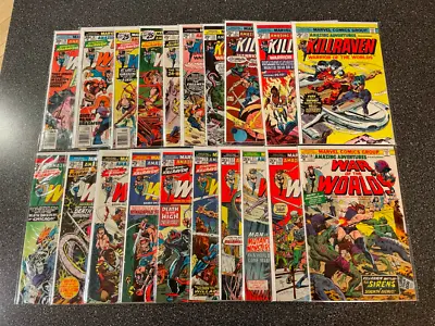 War Of The Worlds Marvel Comics Lot 19-30 32-39 1973-1976 Bronze Age Box3 • $103.35