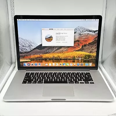 Apple MacBook Pro 2015 15  (A1398) | I7-4870HQ 2.5GHz | 16GB RAM | 128GB SSD • $199.99