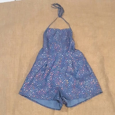 $20 • Buy Ebonie Ivory Star Halter Jumpsuit Size 10 Approx