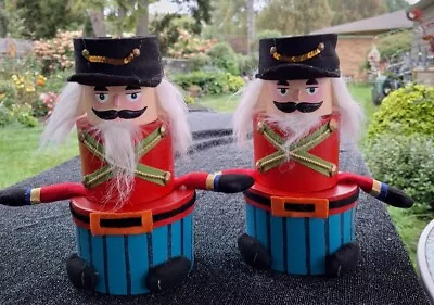 Vintage Christmas Nutcracker Nesting Boxes By Burton Co. 2005 - Set Of 2! • $29.99