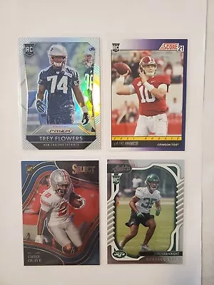 NFL Football Rookies 4 Card Lot/Chris Olave/Mac Jones/Z. Knight • $1.80