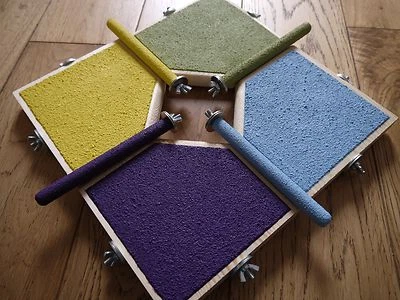 £5 • Buy Fantastic Corner Pedicure Perch And Platform For Budgies, Finches ETC 