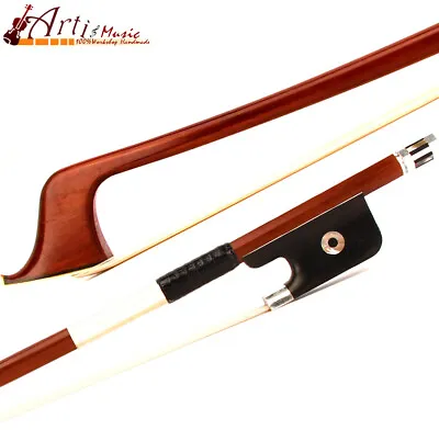 E.Sartory Copy Master Pernambuco Cello Bow 3/4 Ebony Ring Frog Silver Stiff Fast • $298.99