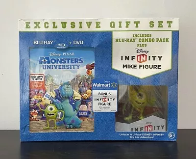 Monsters University Exclusive Gift Set With Mike Figure - Blu-ray DVD Combo • $14.95