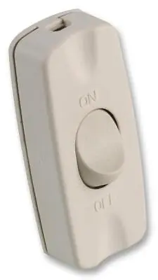 Inline Lamp Switch 2 Core 12V / 240V Rocker Light Switch For Table Lamp White 2A • £2.29