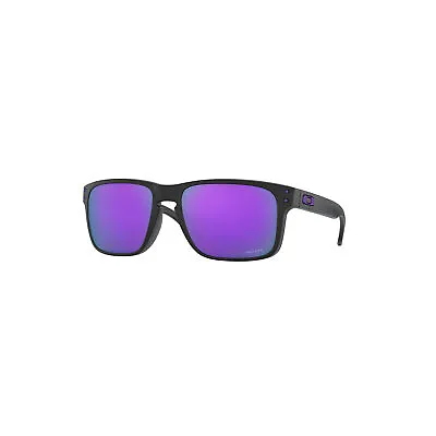Oakley Holbrook Sunglasses Adult (Matte Black) Prizm Violet Lens Unisex Mens • £136