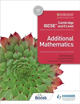 Cambridge IGCSE And O Level Additional Mathematics - Paperback / Softback NEW Ha • £20