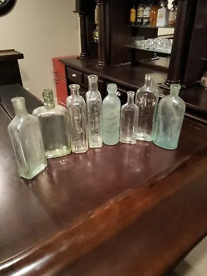 Vintage Antique Medicine Bottles Lot Of 8 • $15