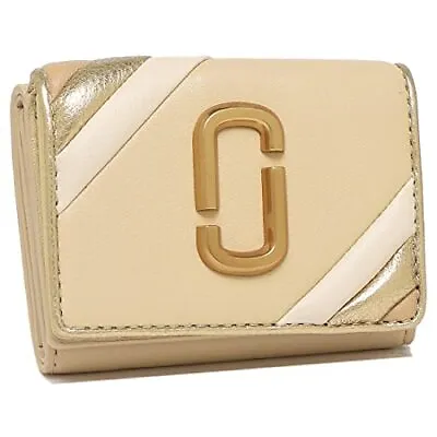 Marc Jacobs THE GLAM SHOT SHINY TRIFOLD WALLET S160L01RE21 280 CURDS WHEY MULTI • $187.28