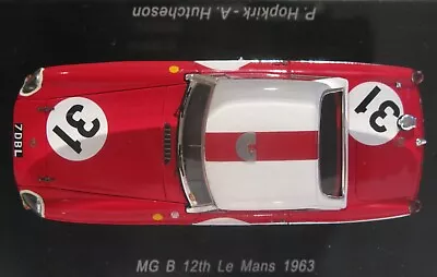 Spark 1:43 S4136 MGB #31 12th Le Mans 1963 Paddy Hopkirk Alan Hutcheson • $118.17