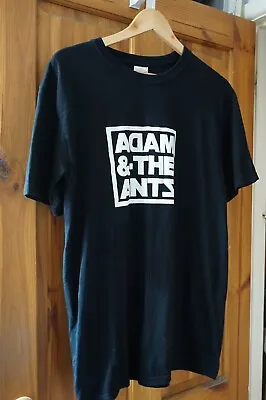 New Unworn Classic Logo Image Adam And The Ants Print Black Gildan Tee T Shirt M • £38.50