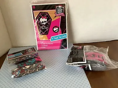 Monster High Birthday Lot- Invitations Banner Confetti • $20