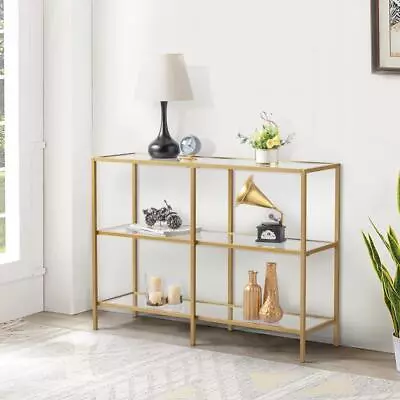 3 Tiers Modern Glass Console Table Sofa Table Coffee Table Entryway Hallway • $105.99