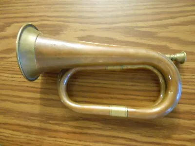 Vintage Copper & Brass Military Or Signal Bugle Fox Horn Hunting • $17.99