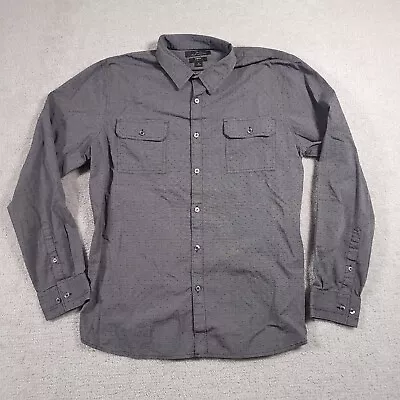Marc Anthony Button Up Shirt Mens XL Slim Fit Gray Long Sleeve Casual • $19.97