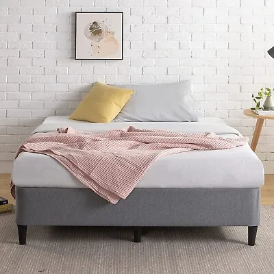 $272.99 • Buy Queen Bed Frame,  Upholstery Bed Base Ensemble, Dark Grey