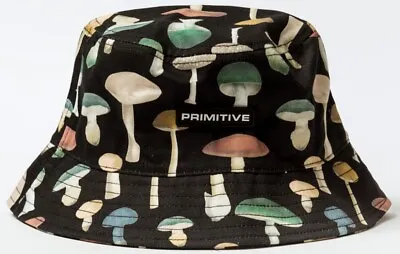 Primitive Skateboarding Men's Ashbury Mushrooms Print Bucket Hat Cap • $15.99