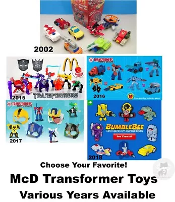 McDonald's Transformers Robot Toys-Various Years-Pick Your Favorite! • $6