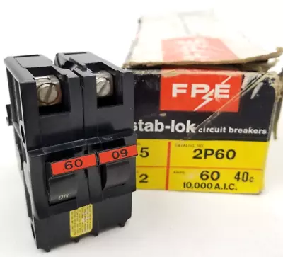 2P60 FPE 60 Amp Circuit Breaker *NEXT DAY OPTION* NEW IN BOX • $124.99