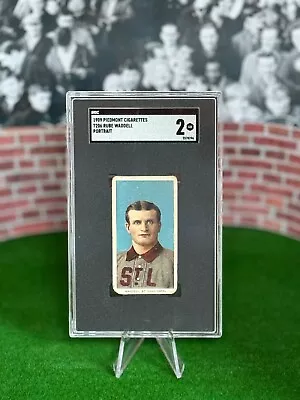 1909 T206 RUBE WADDELL - SGC 2 - Portrait Piedmont Back • $625