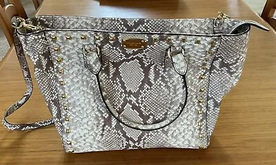 Michael Kors Snakeskin Tote Handbag • $75