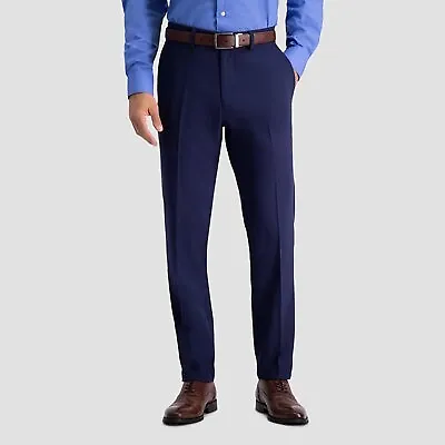 Haggar H26 Men's Flex Series Ultra Slim Suit Pants - Midnight Blue 28x30 • $21.99