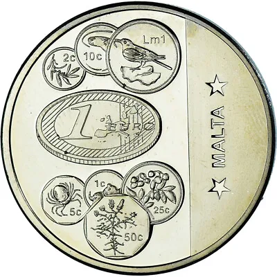[#1023206] Malta Medal L'Europe Malte History MS Copper-nic Kel • $12.93